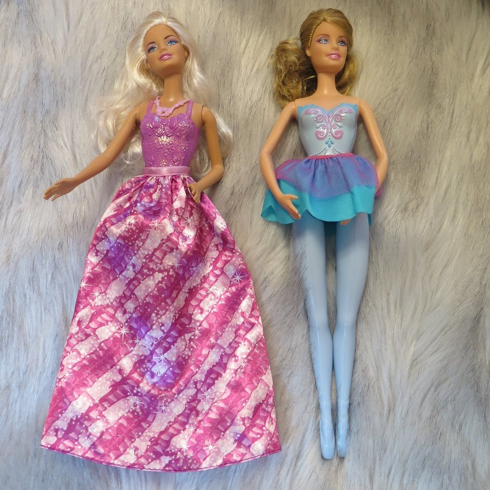 Princess and Ballerina Barbie dolls